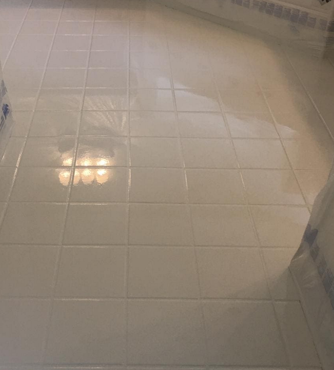 Tile Floor after Tower Refinishing